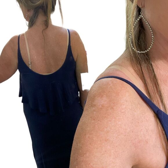 Sweet Lovely By Jen Navy Maxi Dress Size Medium - Picture 14 of 15